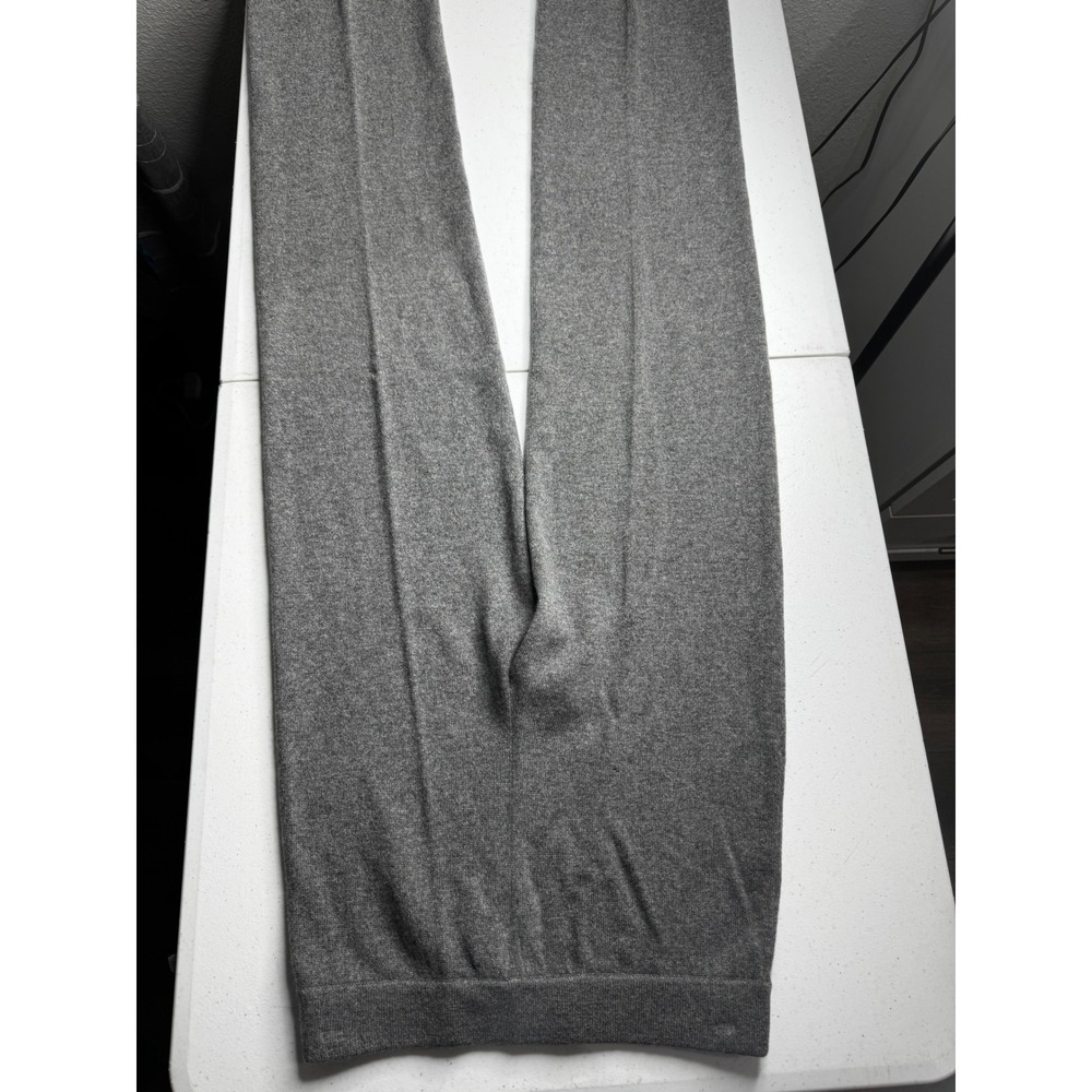 Neiman Marcus Cashmere Pants Gray Wide Leg Knit Lounge Trousers Small NEW - Picture 5 of 11
